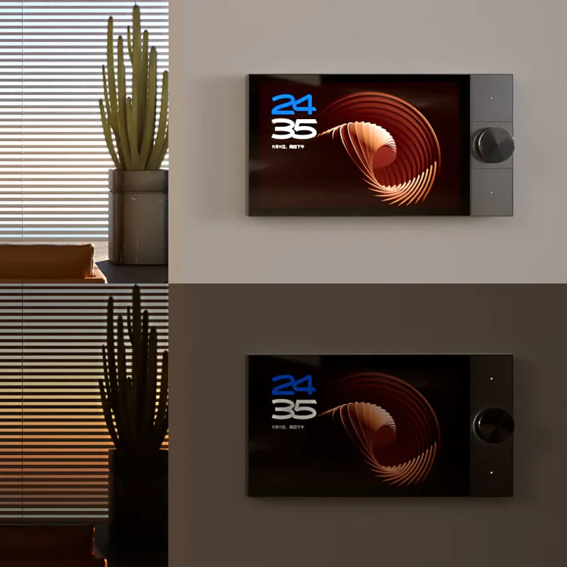 For for Smart Life 10" IPS Touch Panel WiFi Smart Wall Switch Temperature-controlled Knob Supports Visual Doorbell Smart Camera