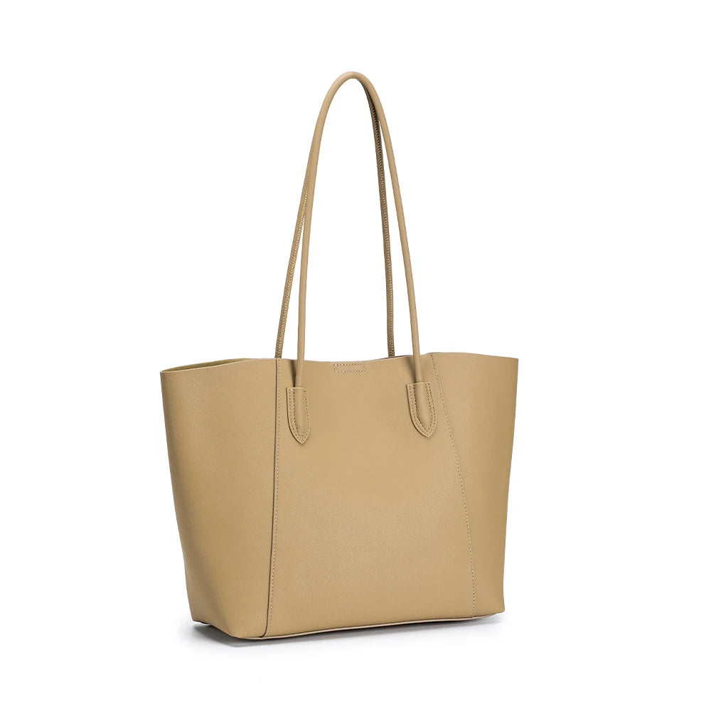 Genuine Leather Versatile Womens Tote Bag 2023 New Large Capacity Single Shoulder Underarm Bag Handbag High Quality Women's Bag