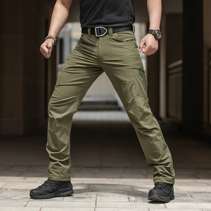 Lightweight Mid Waist Summer Casual Pants Quick Drying Breathable Flat Front Zipper Fly Harem Design Regular Fit Plain Dyed