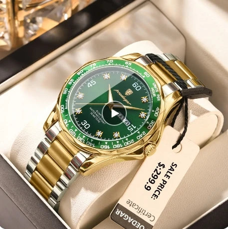 2026 New Poedagar 963 Fashion Casual Luxury Business Quartz Watches Waterproof Luminous Stainless Steel Men's Watches for Men