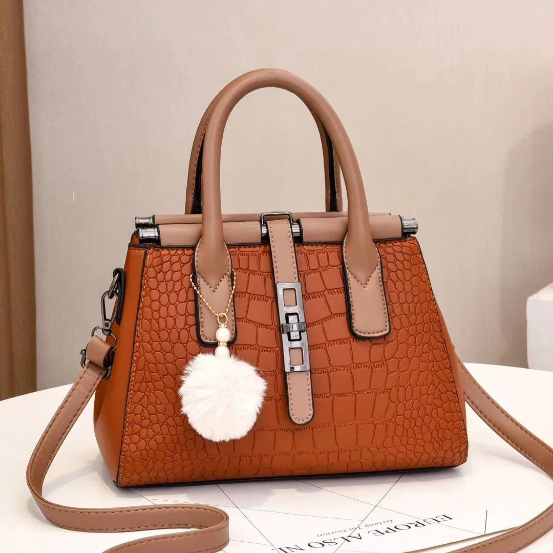Wholesale Fashion Single Shoulder Crossbody Fur Ball Pendant Foreign Trade  Bags Women's Bags Handbags
