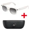 Smart AI Glasses with 3600mAh Battery 8MP Camera AI Assistant Real-Time Translation Phone Calls & Music Player-IPX-6 Waterproof