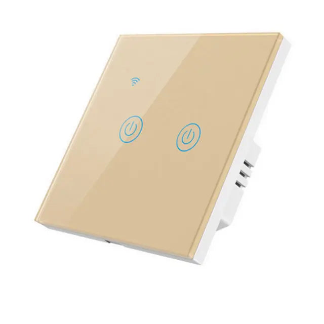 Tuya WIFI Switch Alexa Voice Control EU Standard Smart Switch 1/2/3 Smart Home Universal Type or Live Neutral Type
