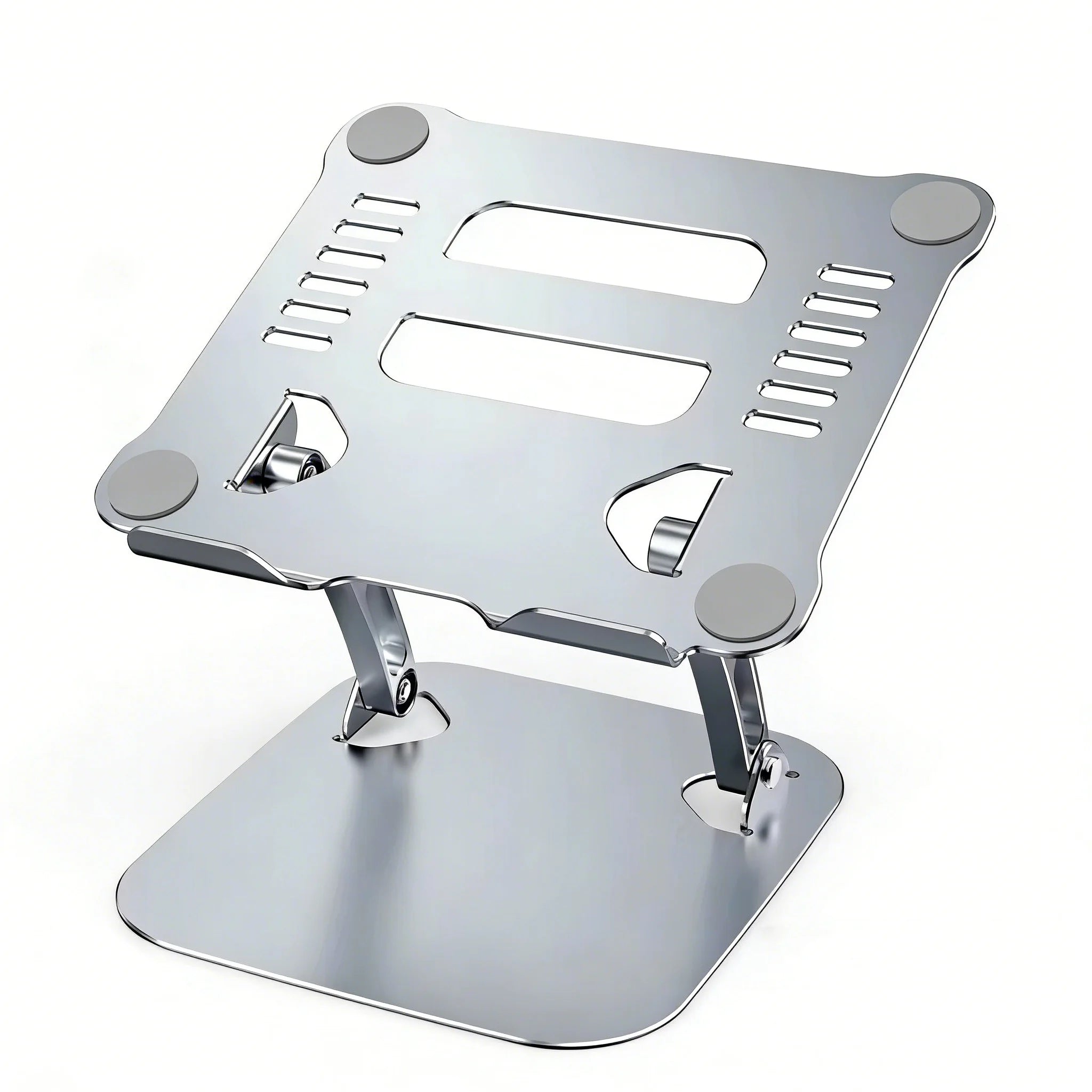Wholesale Dual Fan Aluminum Alloy Ergonomic  Laptop Stands with Fan Adjustable Foldable Portable  Metal Tablet Cooling Stand