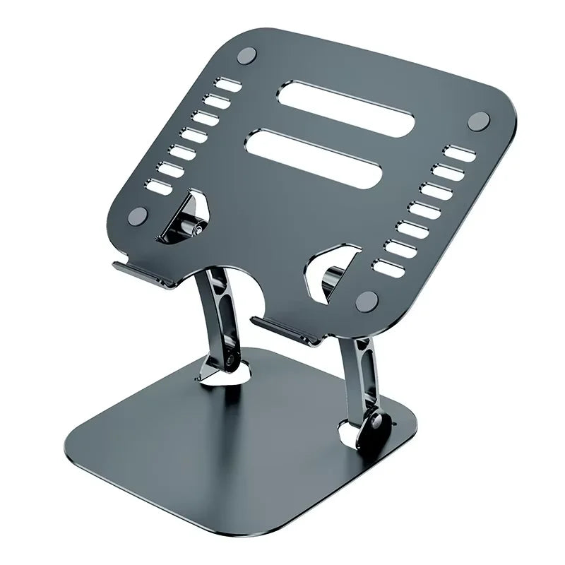 Foldable  Aluminum 360 Rotation Laptop Stand With Cooling Fan Ergonomic Adjustable  Laptop Holder for Office Business Gifts