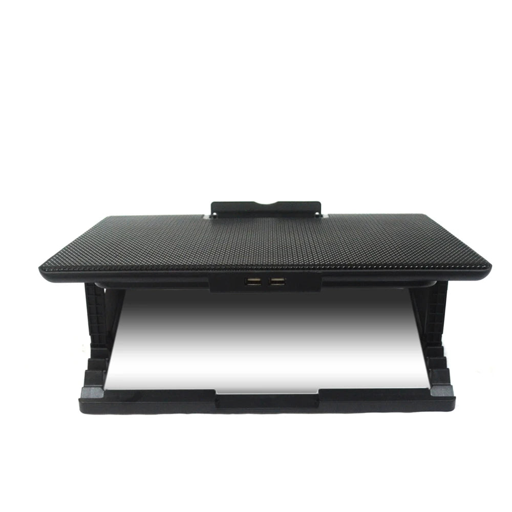 NUOXI 6 Fans Plastic Laptop Cooling Pad with Speed Control Lift Height Adjustable for up to 17'' Inch Laptops