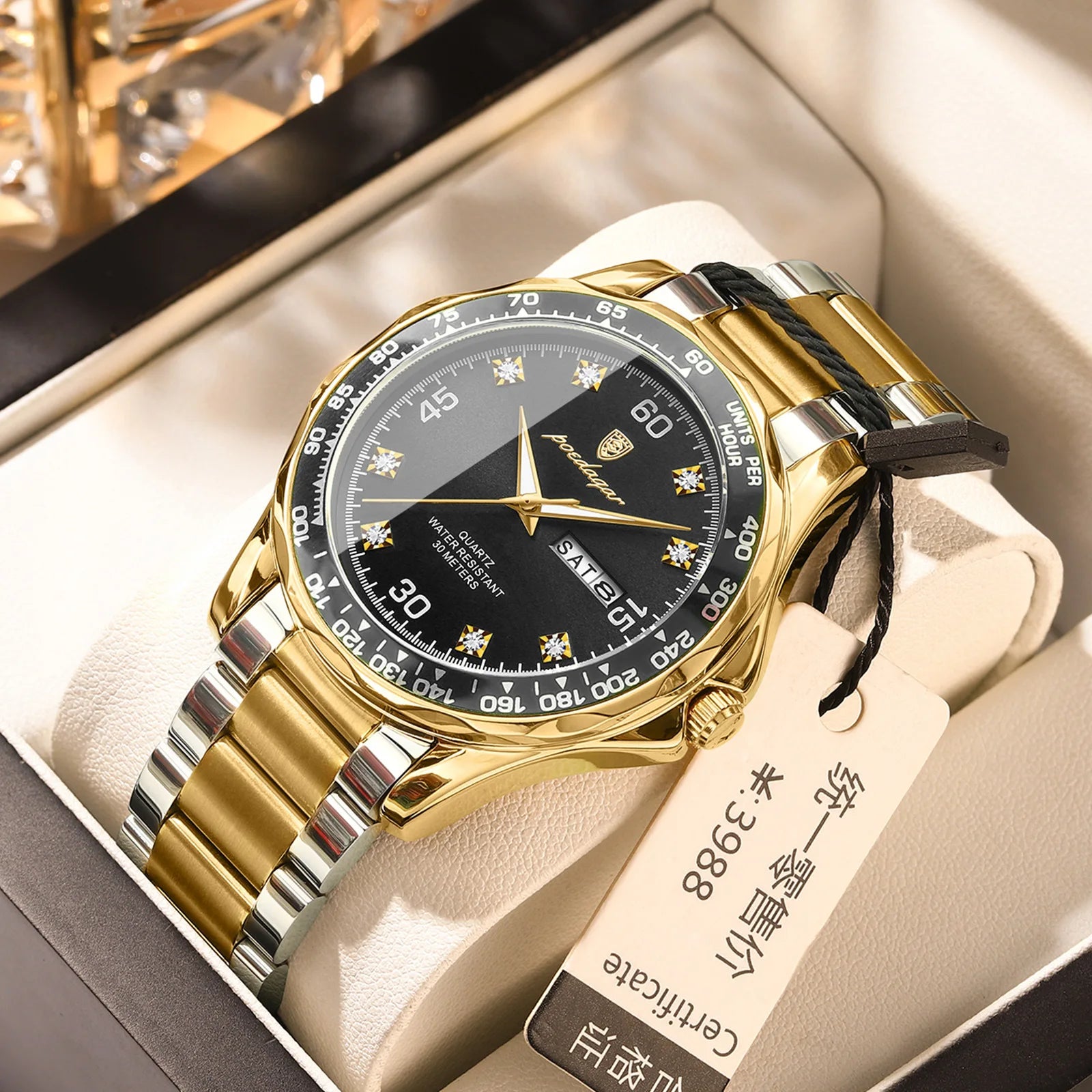 2026 New Poedagar 963 Fashion Casual Luxury Business Quartz Watches Waterproof Luminous Stainless Steel Men's Watches for Men