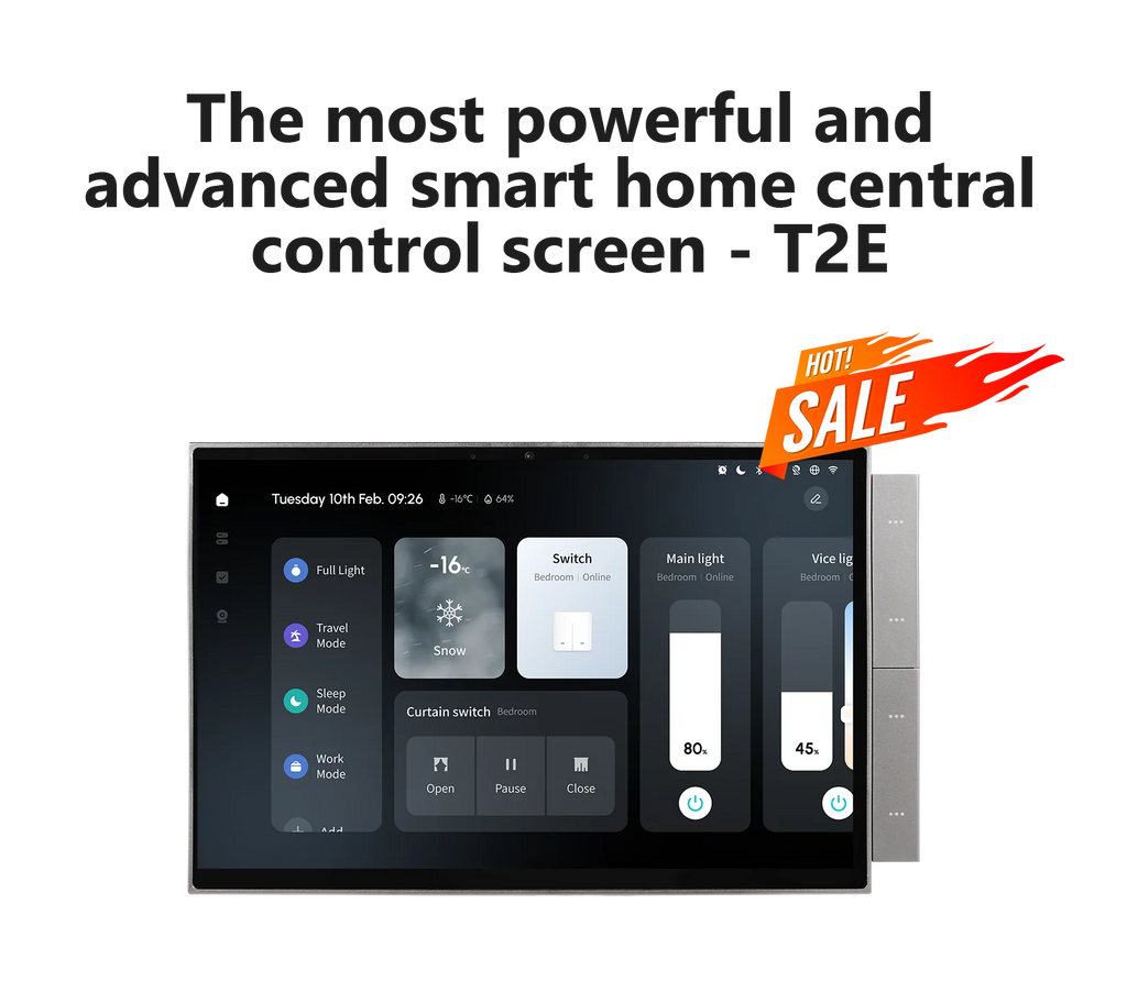 2025 for Gateway Smart Life 10A Double Pole 10 Inch Big Screen Zigbee Smart Home Panel with Camera Function