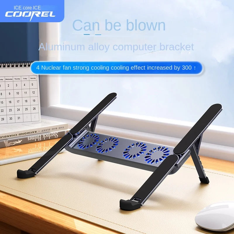 Core Ice Zun Folding Portable Fan Laptop Radiator Tablet Bracket Silent ABS Air-Cooled Game Base
