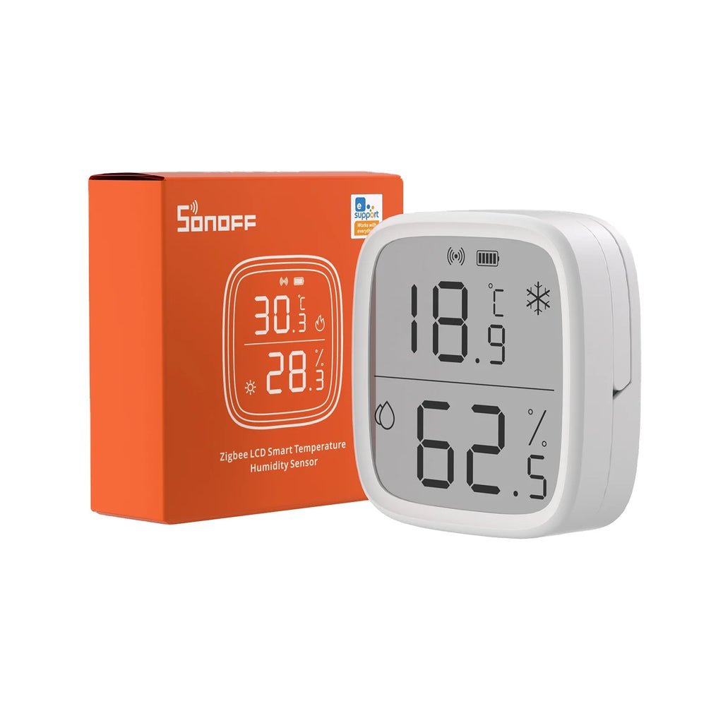 SONOFF SNZB-02D Zigbee Temperature and Humidity Sensor with LCD Display Real-time Monitoring Smart Home Alert