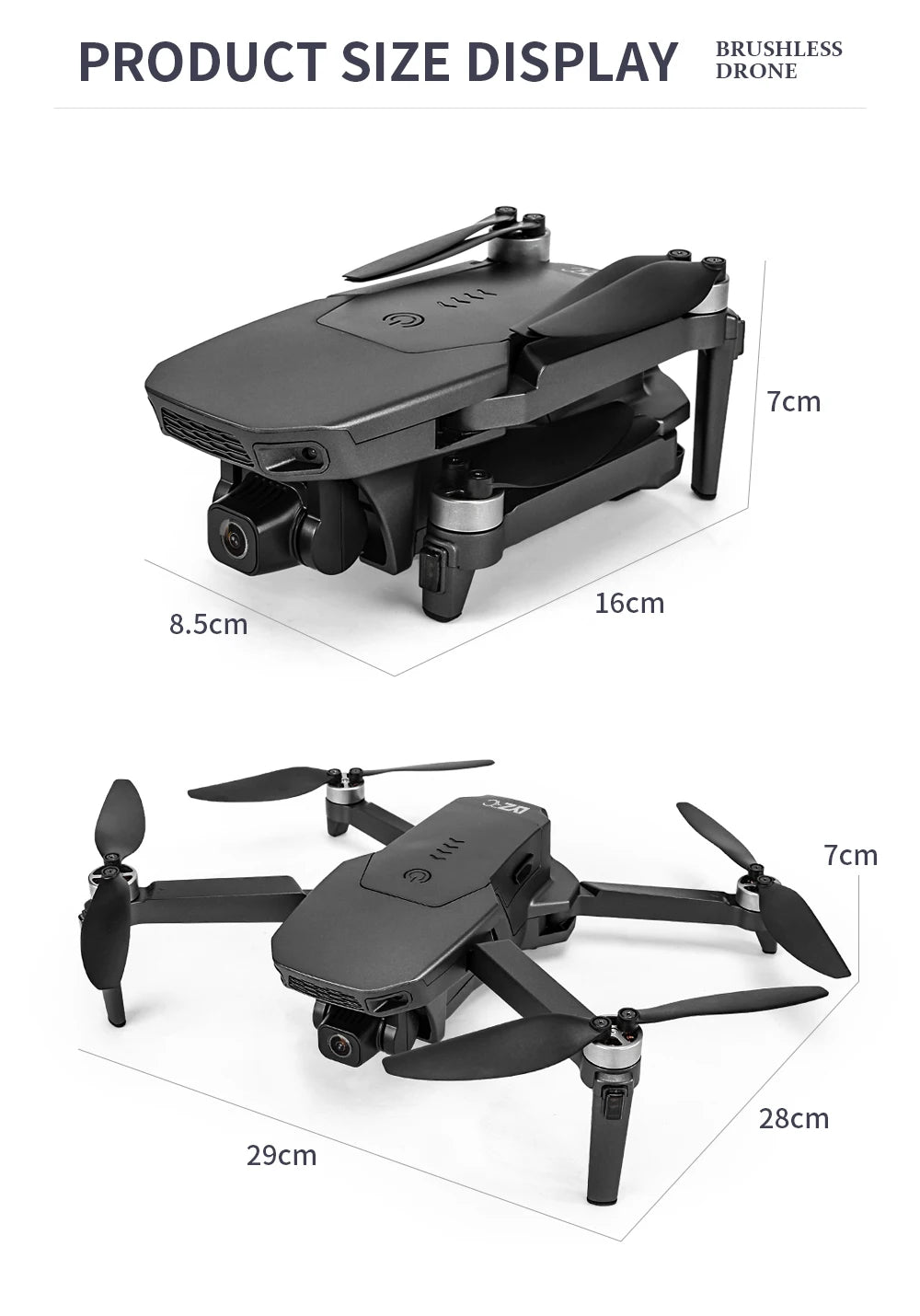 L300 Drone With Dual Camera WIFI FPV GPS Brushless Remote Control Foldable Quadcopter Rc Dron Toys