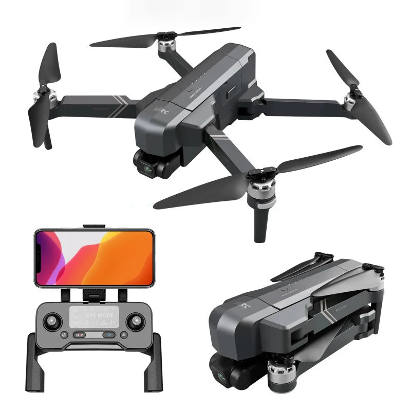 SJRC F11S 4K Pro Drone with Camera WIFI GPS EIS 2-Axis Anti-Shake Gimbal Brushless FPV Quadcopter for Beginners Remote Control