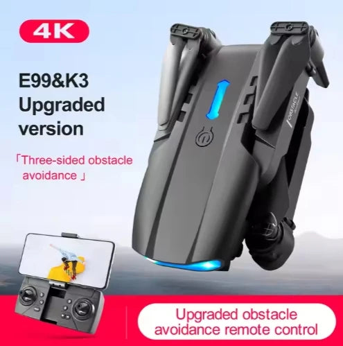 2026 New E99 RC Mini Drone 4K 1080P Dual Camera WIFI FPV Aerial Photography Helicopter Foldable Quadcopter Dron