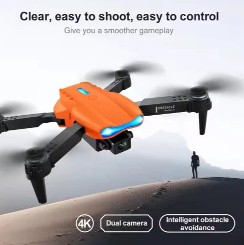 2026 New E99 RC Mini Drone 4K 1080P Dual Camera WIFI FPV Aerial Photography Helicopter Foldable Quadcopter Dron