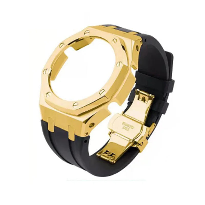 GA2100 GA2110 Luxury Breathable Stainless Steel Watch Case Strap Replacement Modification Kit for Men's Watches