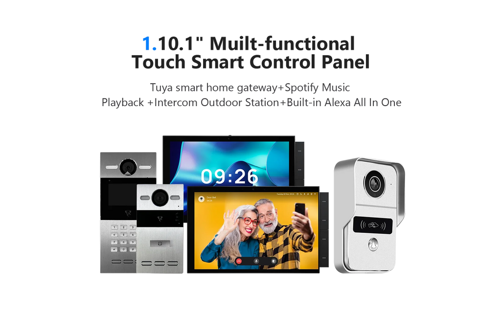 2025 for Gateway Smart Life 10A Double Pole 10 Inch Big Screen Zigbee Smart Home Panel with Camera Function