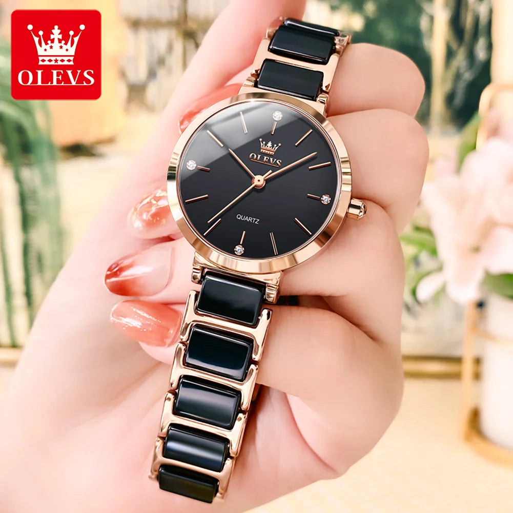 Reloj OLEVS Watch for Man 5877 Quartz Stainless Steel Waterproof Date Week Fashion Classic Wrist Watches OLEVS New Men's Watches