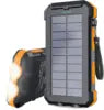 2025 High Capacity Charger 20000mah Waterproof Solar Power Bank Mobile Powerbank Solar Energy Power Banks for Mobile Phone