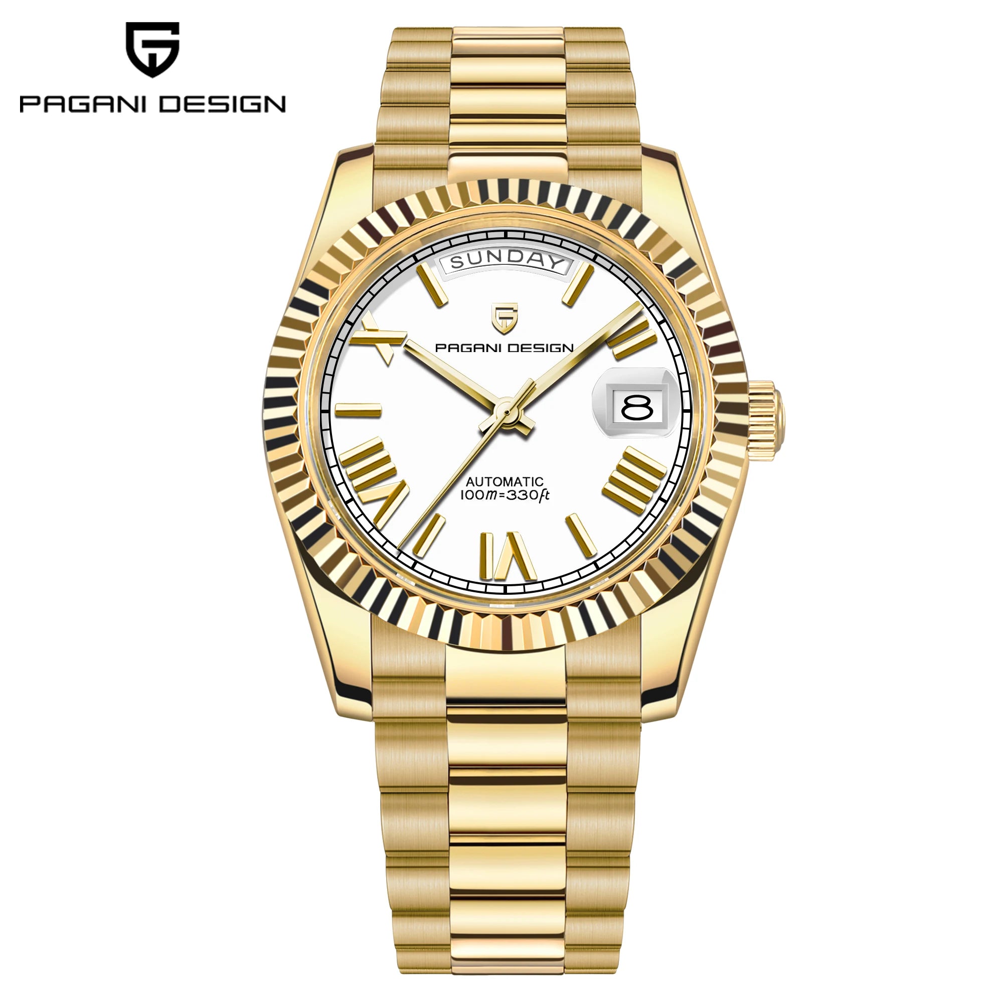 PAGANI DESIGN Men's Watches DD40 RoseGoldBrown Luxury Automatic Watch Men TMI NH36 Date Week Mechanical Watches for Men 2026 New
