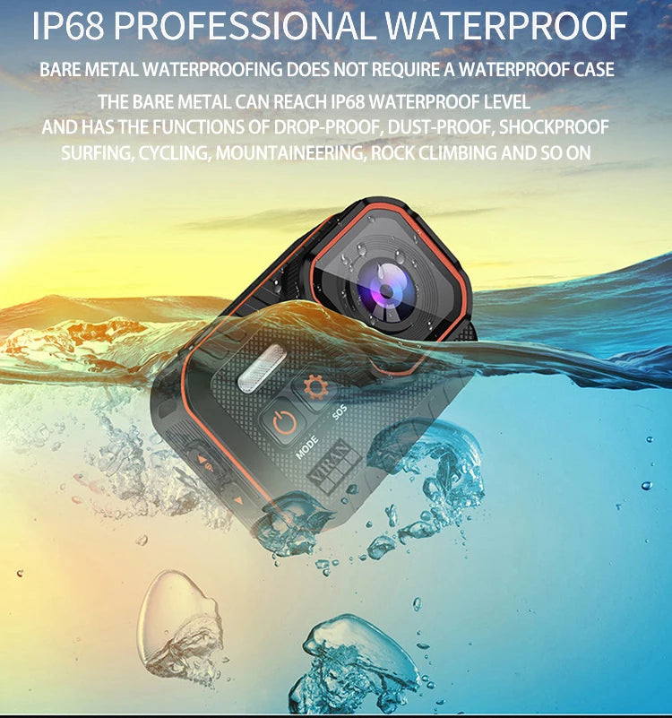 Factory Supply of 4k 60fpS Action Sports Camera High-definition Waterproof IP68 Camera Underwater Diving Camera with Flashlight