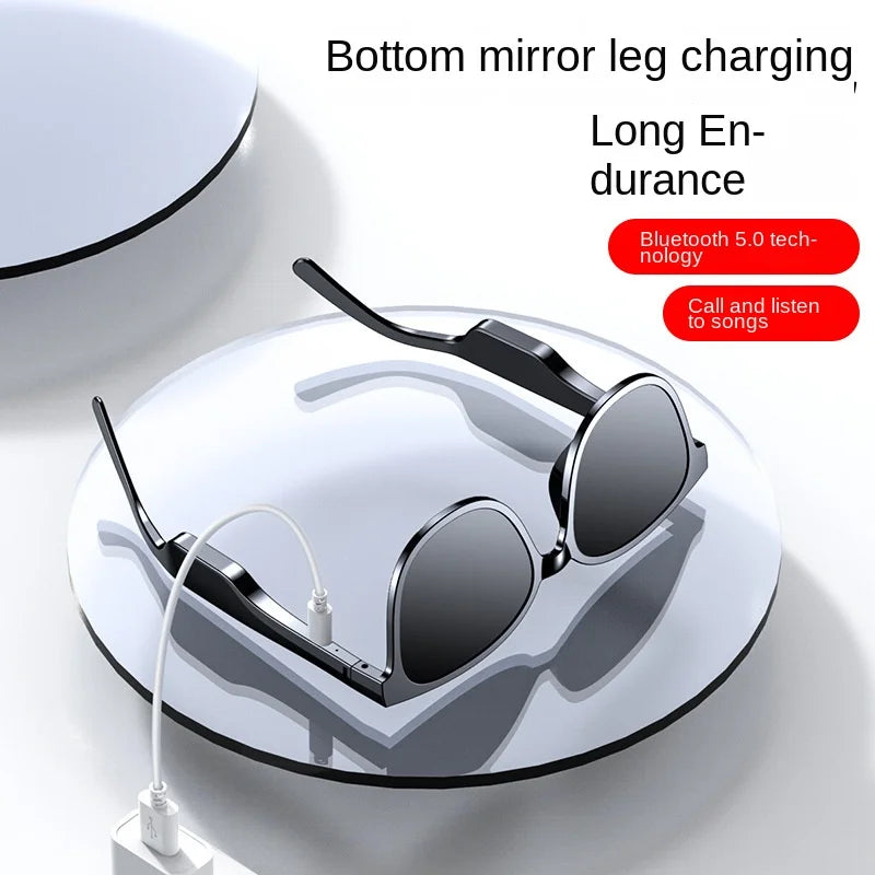 Custom Newest Wireless Speaker Headset Headphone Music Smart Glasses Digital Glass Audio Blue Tooth Sunglasses Smart Sunglasses