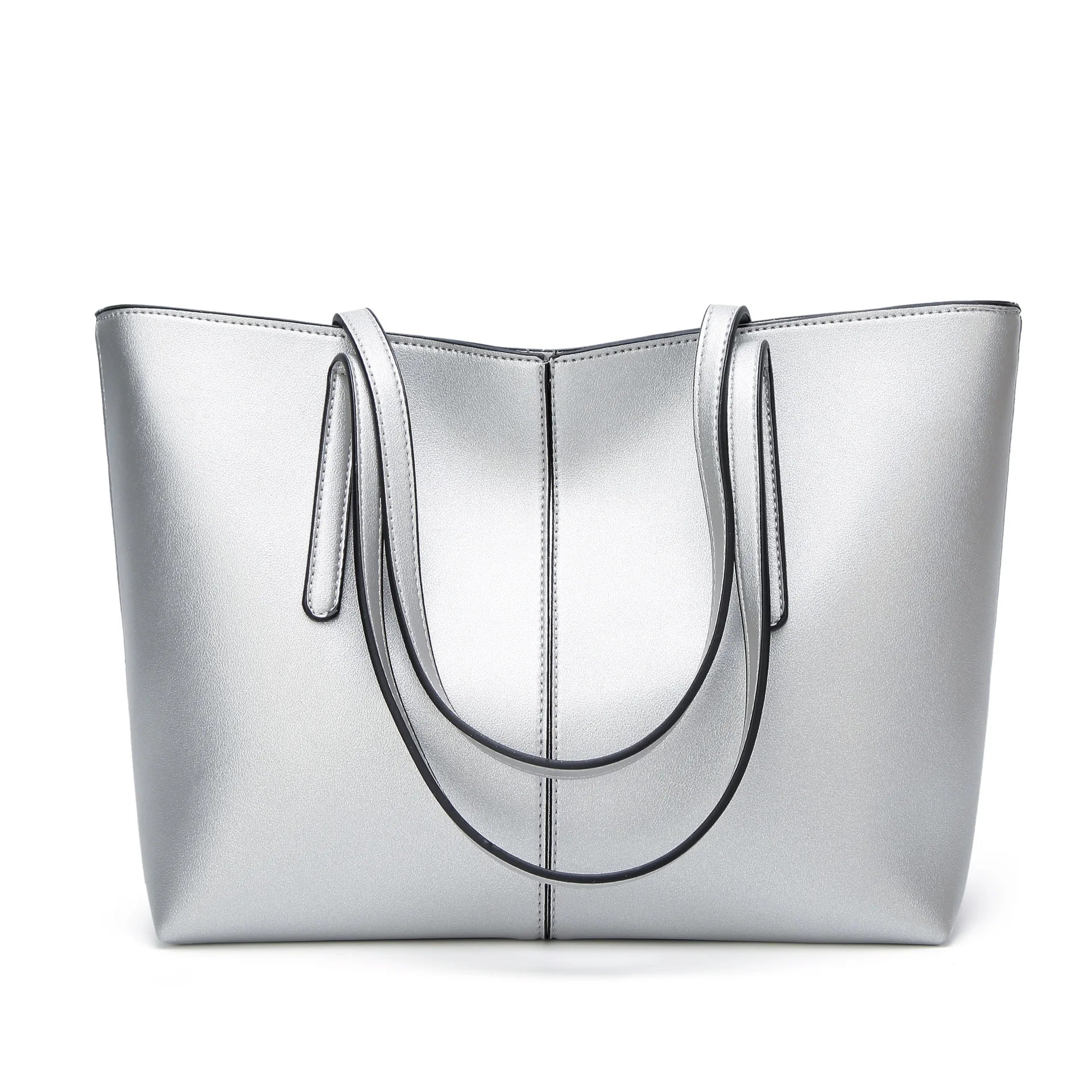 Designer New Fashion Trendy Women Luxury Big Handbag Wholesale Pu Leather Large Capacity Ladies Black Tote Hand Bag