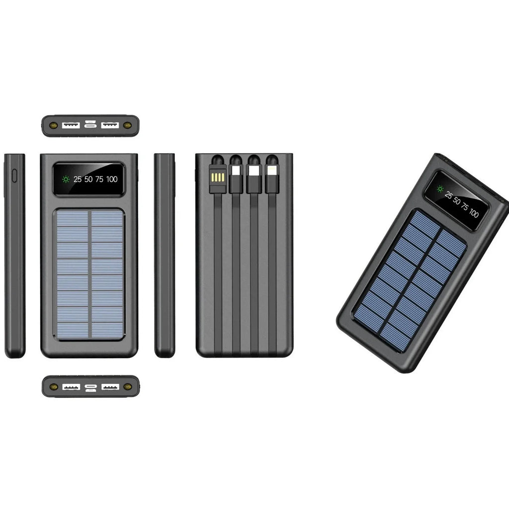 Wholesale Solar Power Bank Dual Usb Li-polymer Solar Mobile Charger Power Bank Portable Solar Power Bank 10000mah