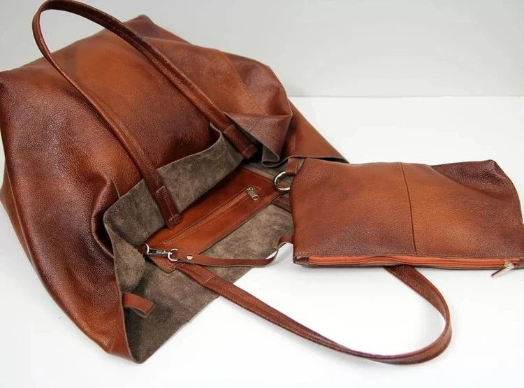 Casual Over Large Tote Bags for Women Shoulder Bag Simple Big Women Handbags Luxury Soft Shopper Bags Composited Purse