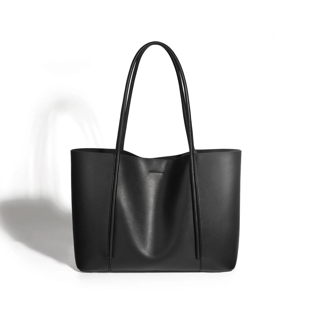 Niche Tote Bag Genuine Leather Women's Bag New Large Capacity Handbag High-end Cowhide Underarm Shoulder Bag