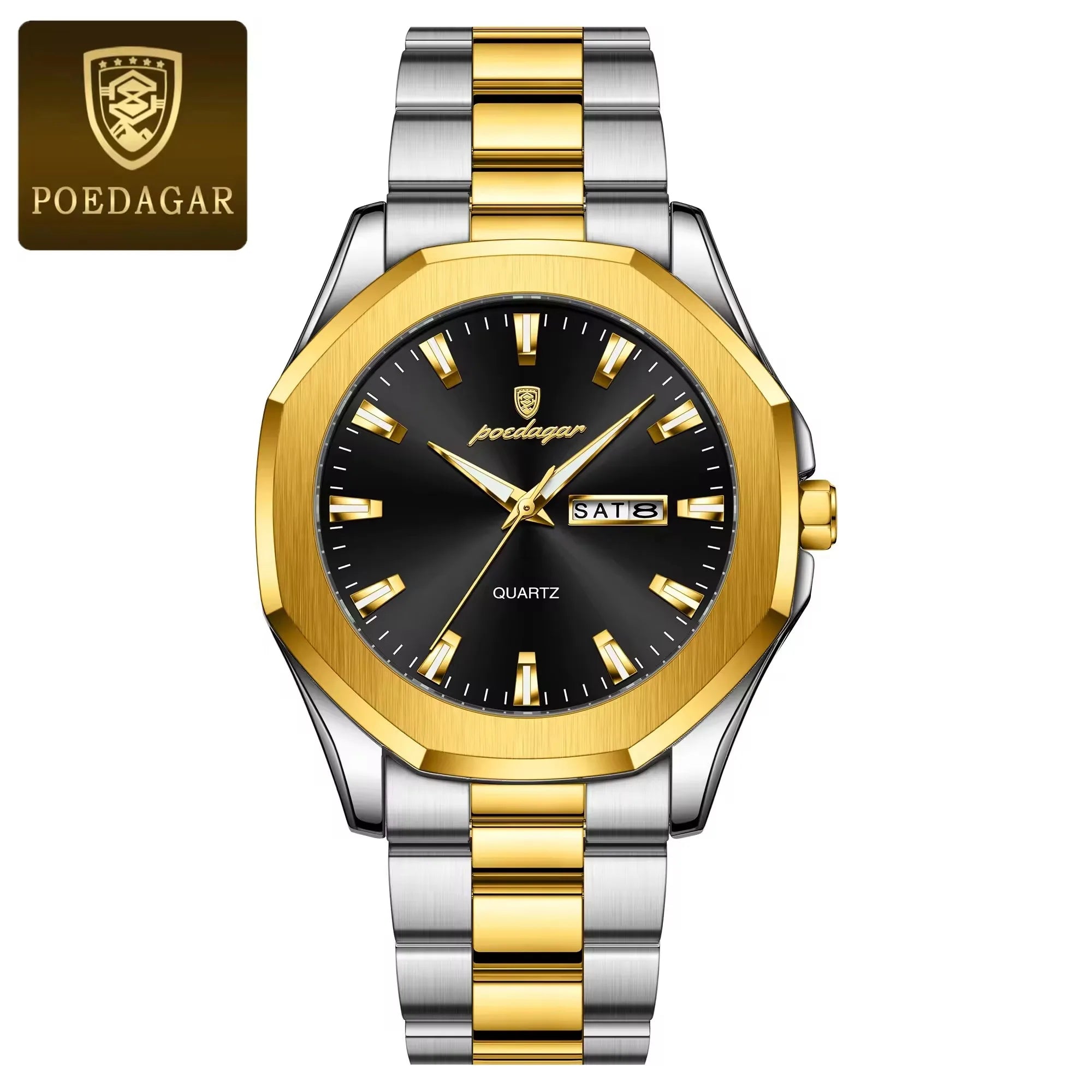 POEDAGAR Watch for Men 875 New High Quality Sport Quartz Men's Watches Waterproof Steel Jewelry Wristwatches Reloj Montre Gift