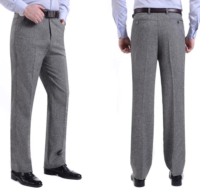 30-40 Spring/Summer Thin Men's Casual Pants Loose Straight Sleeve Suits High Waist Men's Leisure Trousers