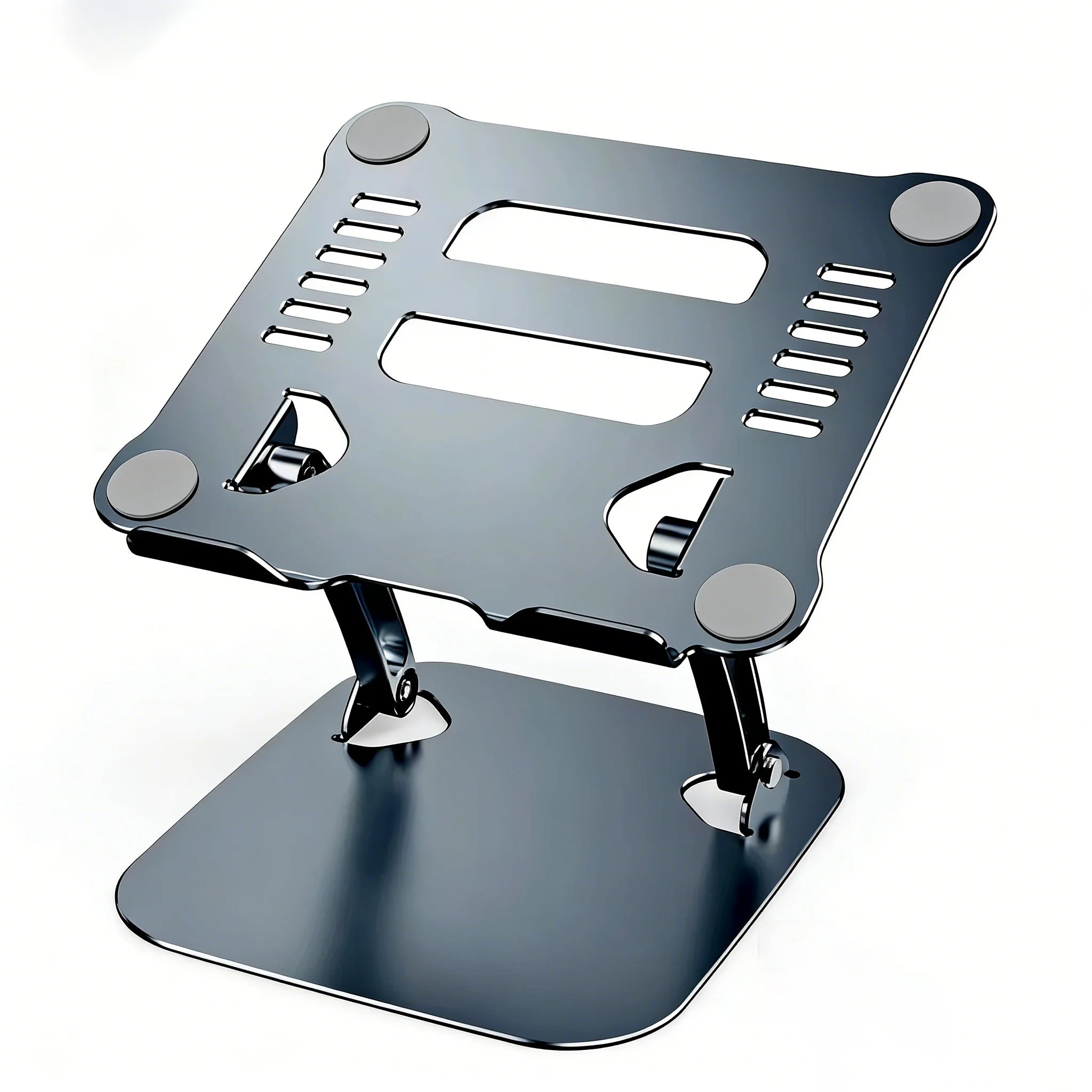 Foldable  Aluminum 360 Rotation Laptop Stand With Cooling Fan Ergonomic Adjustable  Laptop Holder for Office Business Gifts