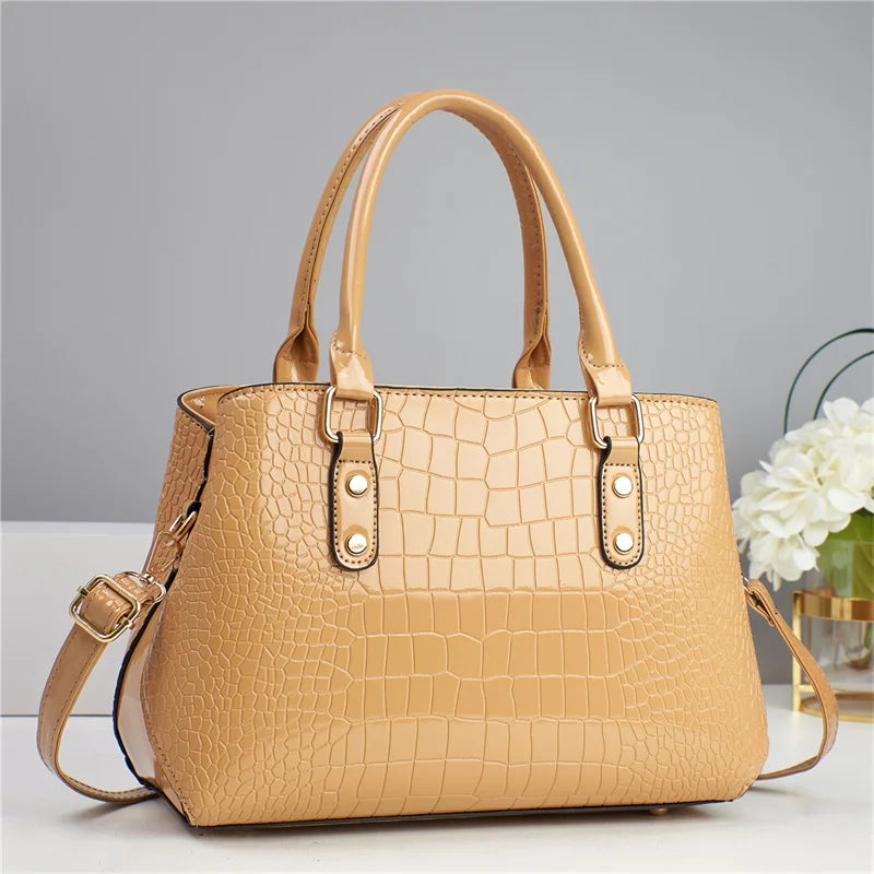 Large Capacity 2025 New Minimalist and Fashionable Versatile Three Piece Bags Women Handbags Bags