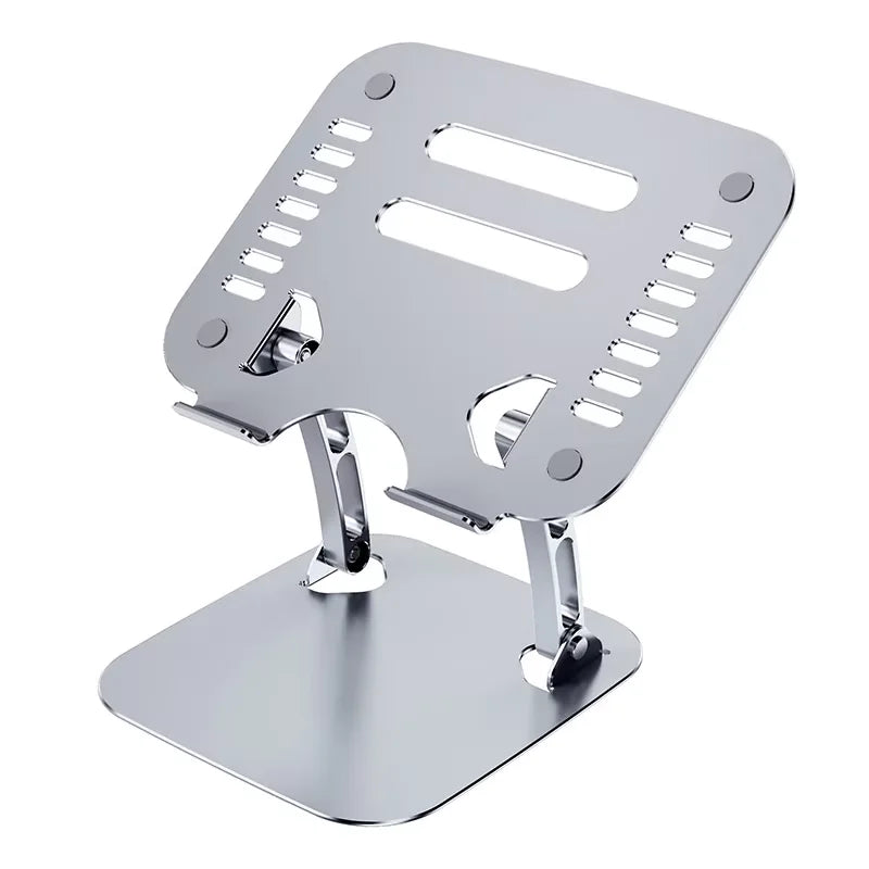 Wholesale Dual Fan Aluminum Alloy Ergonomic  Laptop Stands with Fan Adjustable Foldable Portable  Metal Tablet Cooling Stand