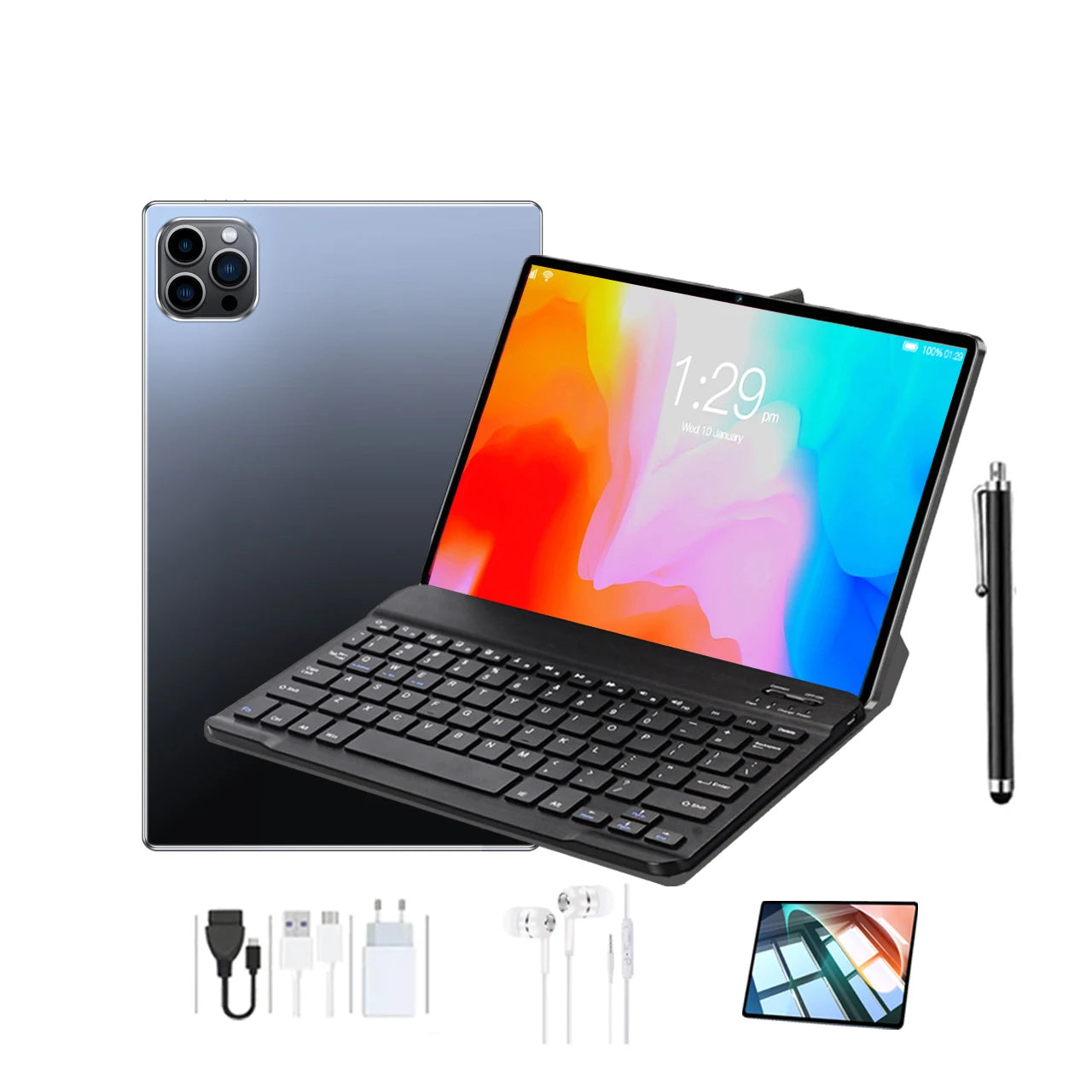 2025 PA15  10.I Inch Tablets Wifi 8GB RAM 256GB ROM  Wifi Touch Screen Tablet PC Android 13 Factory sell tablet with sim card