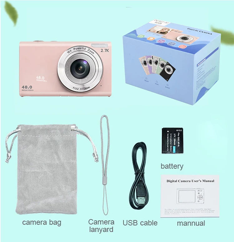 Digital Video Photo Mini Dslr Professional Action 4K Vlog Small hd Mini Smart Camera for Kids Baby Children Outdoor youtube