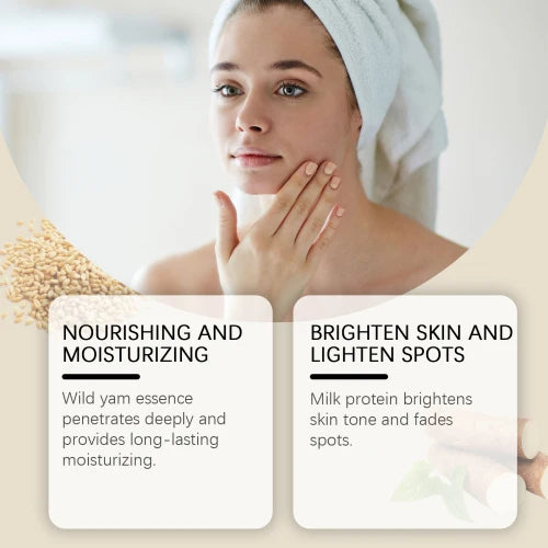 EELHOE Wild Yam Moisturizing Skin Care Set  Hydrating And Moisturizing Skin Care Cream Lotion Refreshing And Non-Greasy