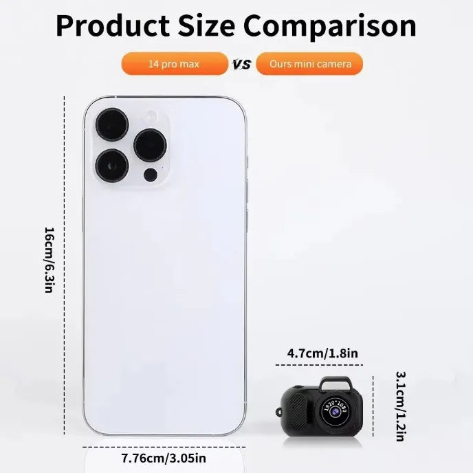 1080P HD Camcorder Retro Pocket Mini CCD Digital Camera Selfie Camera for Kids