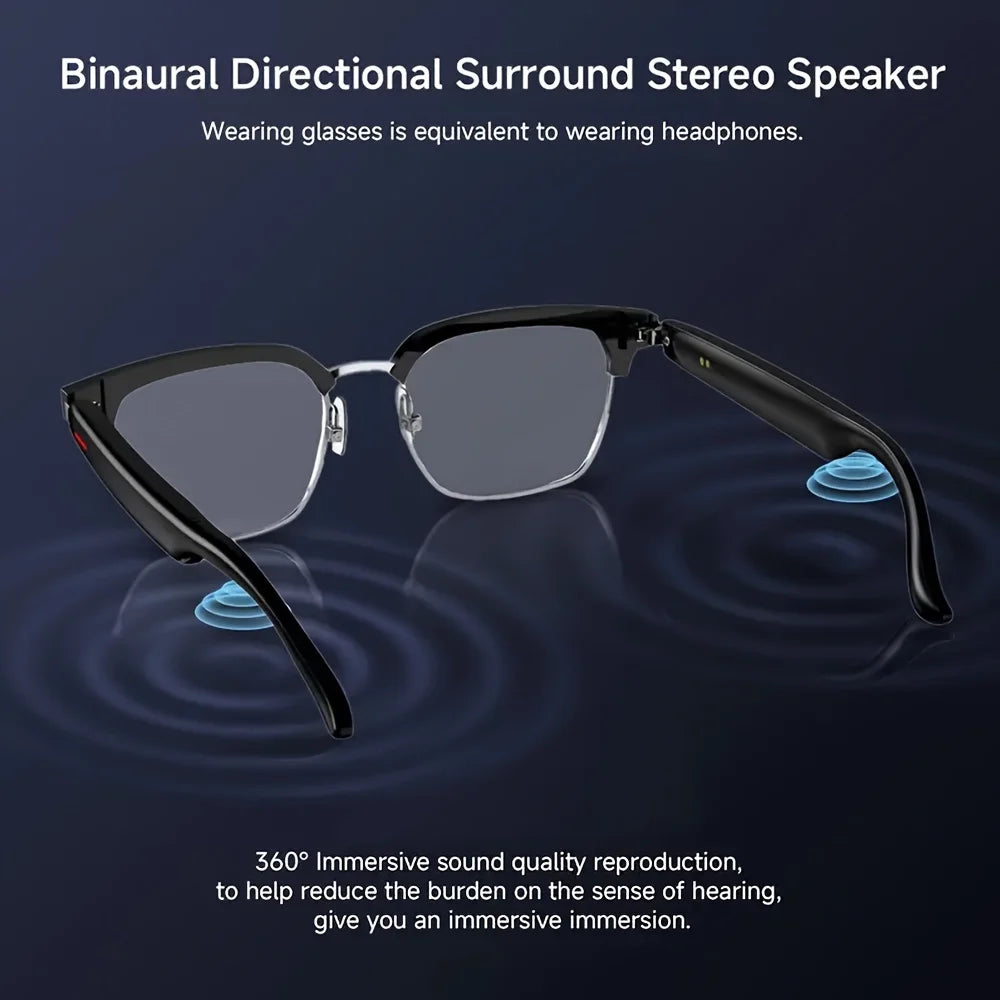 SENBONO E13-06 Smart Glasses Outdoor Waterproof Lightweight Hands-Free Call Music Headphone Anti-Blue Light Voice Control
