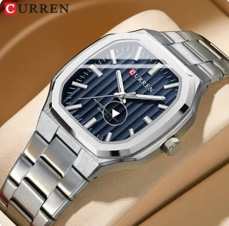 CURREN 8458 Luxury Casual Men's Watches Waterproof Luminous Hands Clock Quartz Wristwatch for Men Male Relojes Relogio Masculino