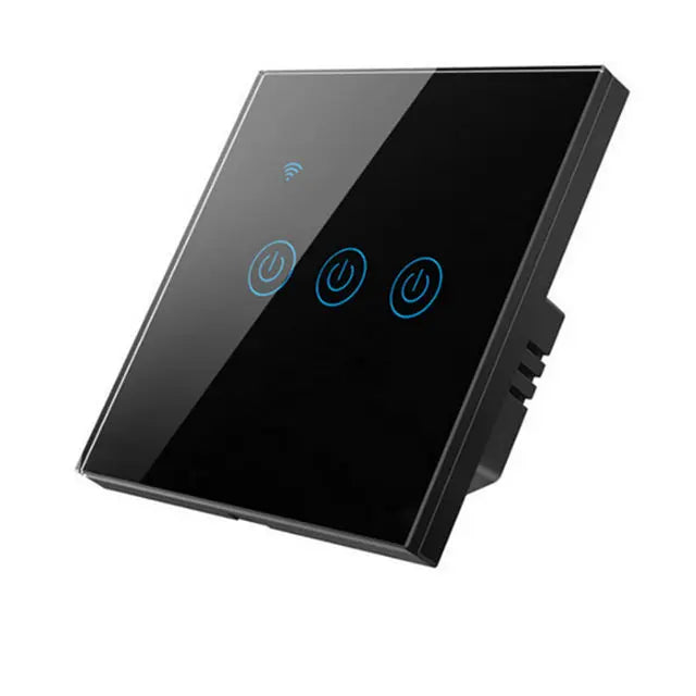 Tuya WIFI Switch Alexa Voice Control EU Standard Smart Switch 1/2/3 Smart Home Universal Type or Live Neutral Type