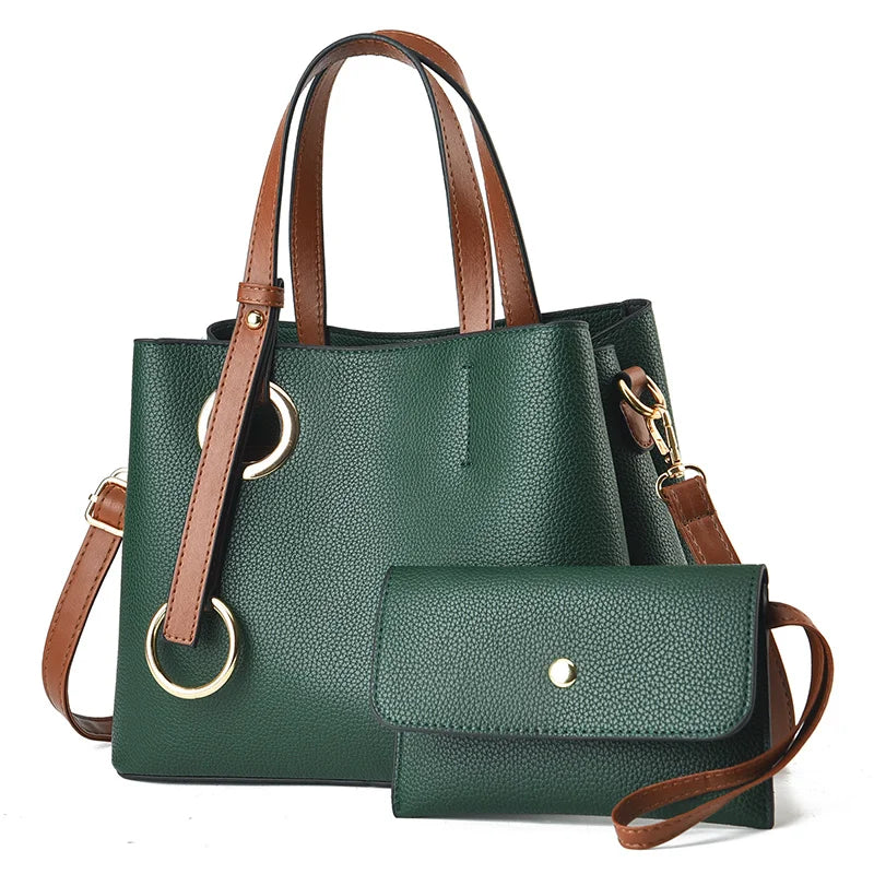 Customised logo Bags Women Handbags Ladies Women Handbag Sets Leather PU Women's Shoulder Bags Handbags