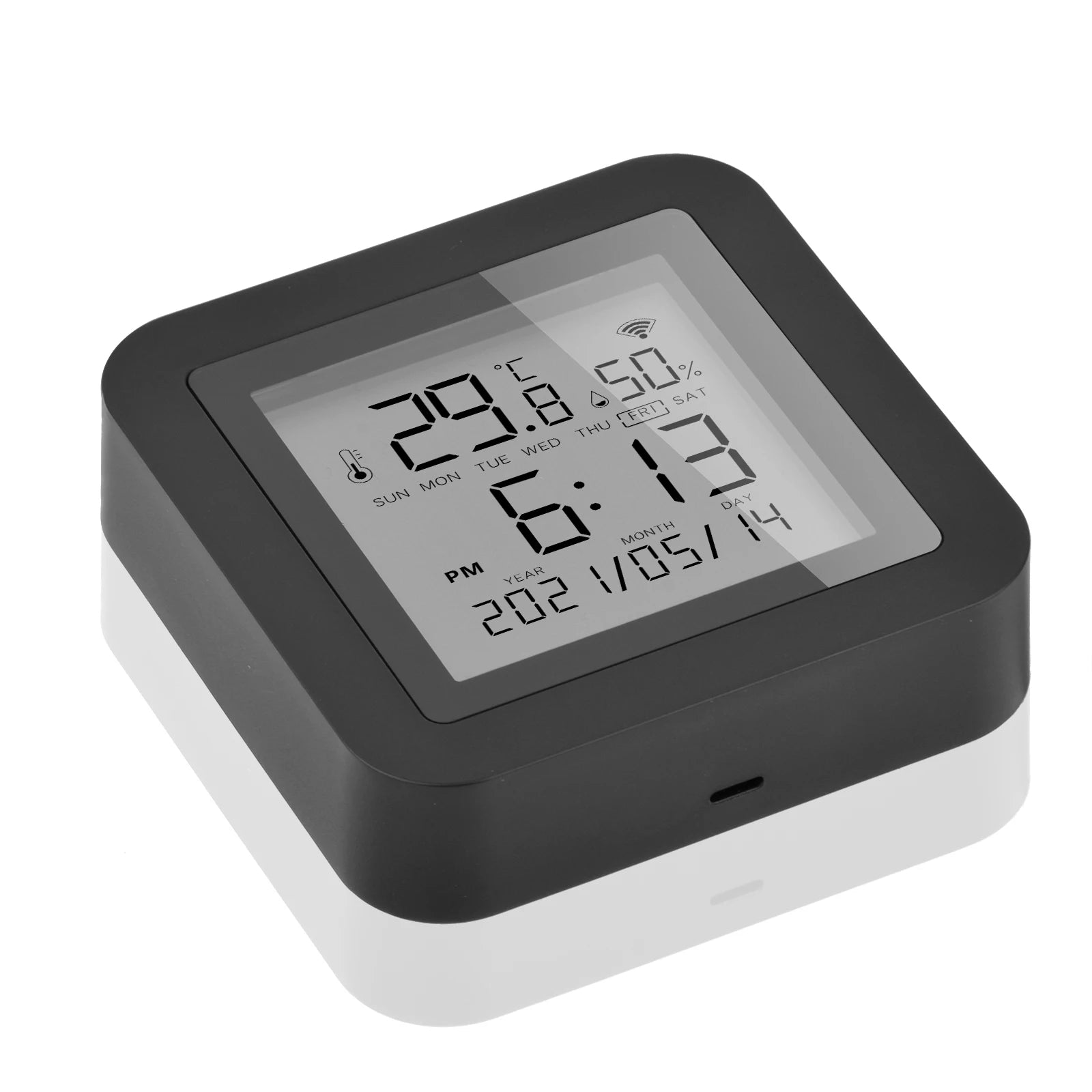TY-S09 WIFI Temperature Humidity Sensor IR Remote Control Smart Home Tuya LCD Detector Wireless Thermometer for AC TV Alexa