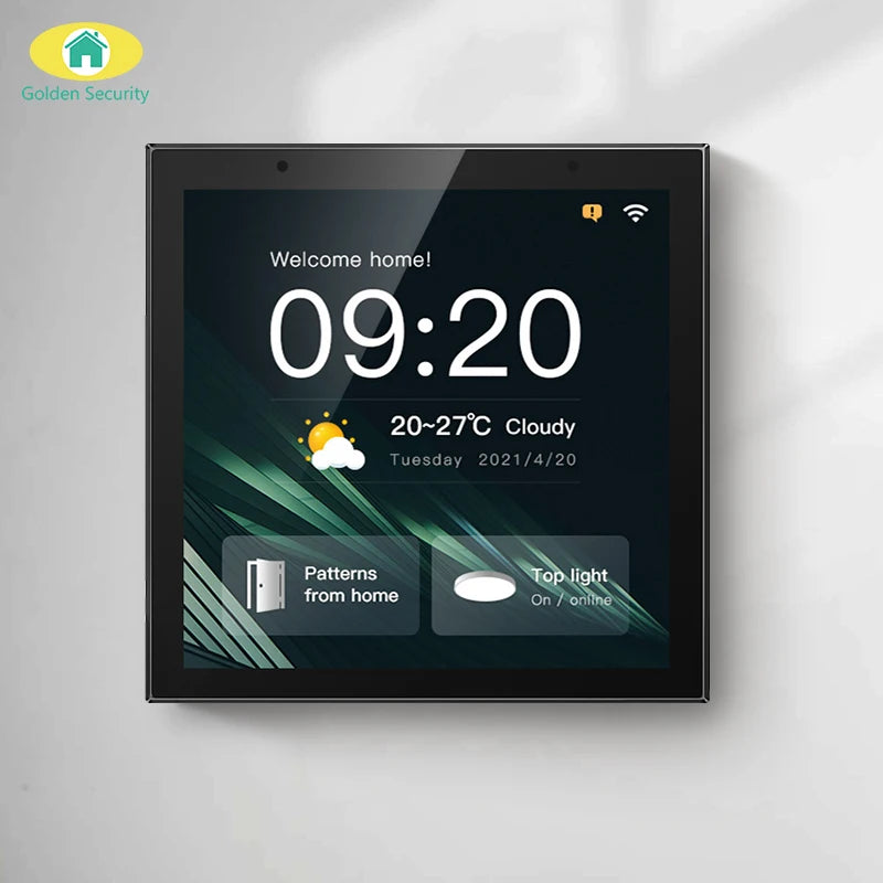 2025 New 4 Inch Tuya Smart Home Automation Control Panel Zigbee Gateway Music Amplifier Player Music Center Control Panel