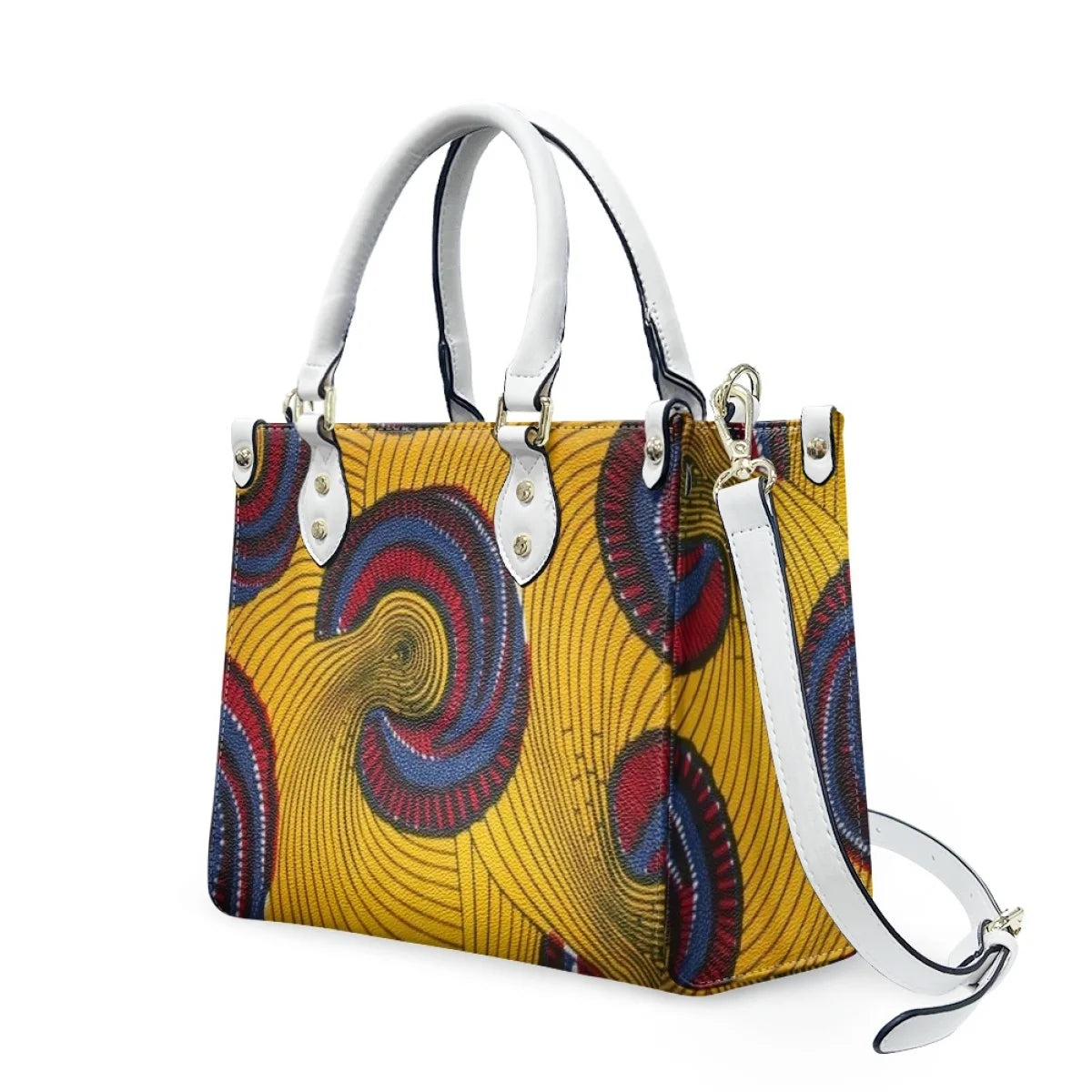 Black and White Tribal Polynesian Printed Bags Women Handbags Ladies Luxury Women Shoulder Bags High Quality Pu Leather Handbag