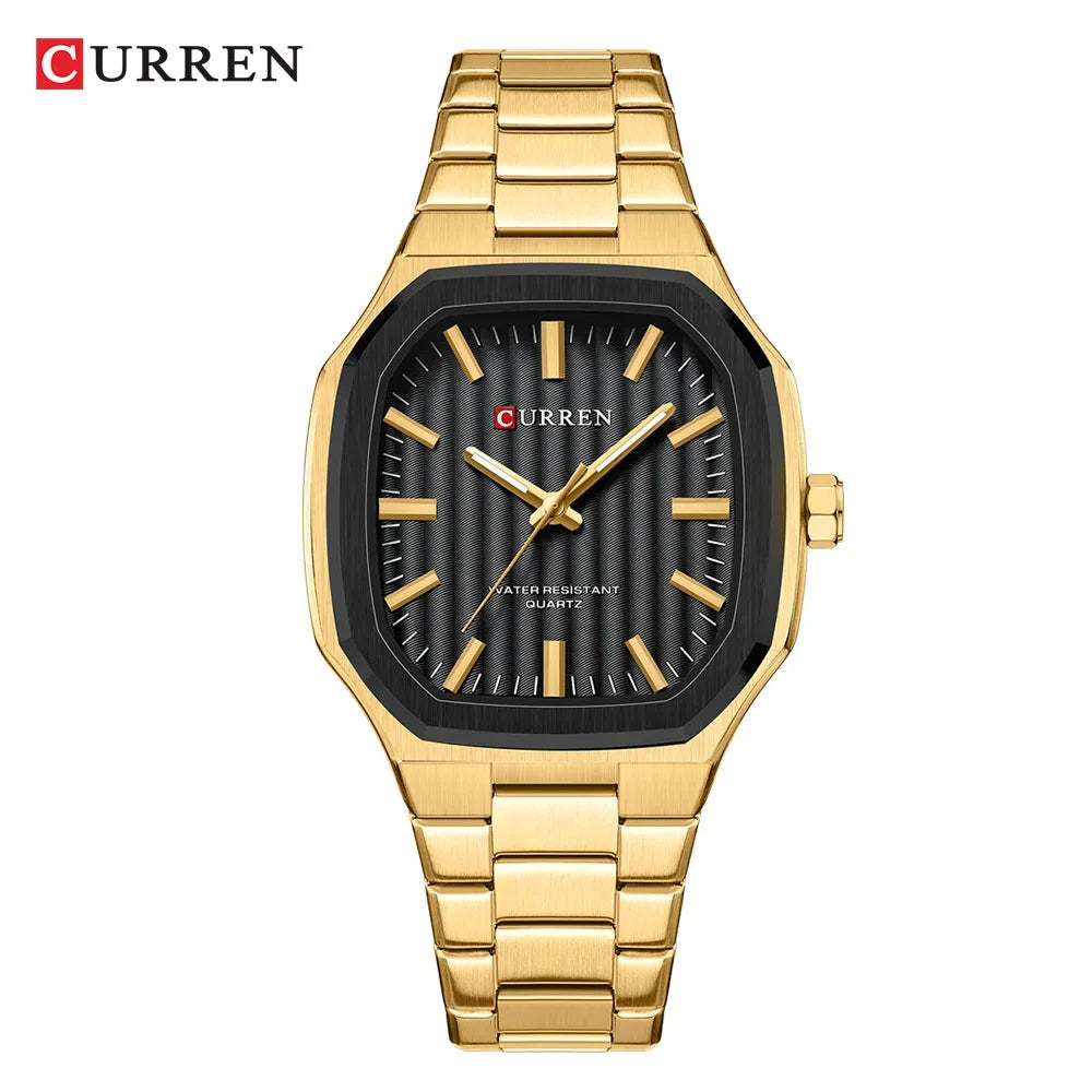 CURREN 8458 Luxury Casual Men's Watches Waterproof Luminous Hands Clock Quartz Wristwatch for Men Male Relojes Relogio Masculino
