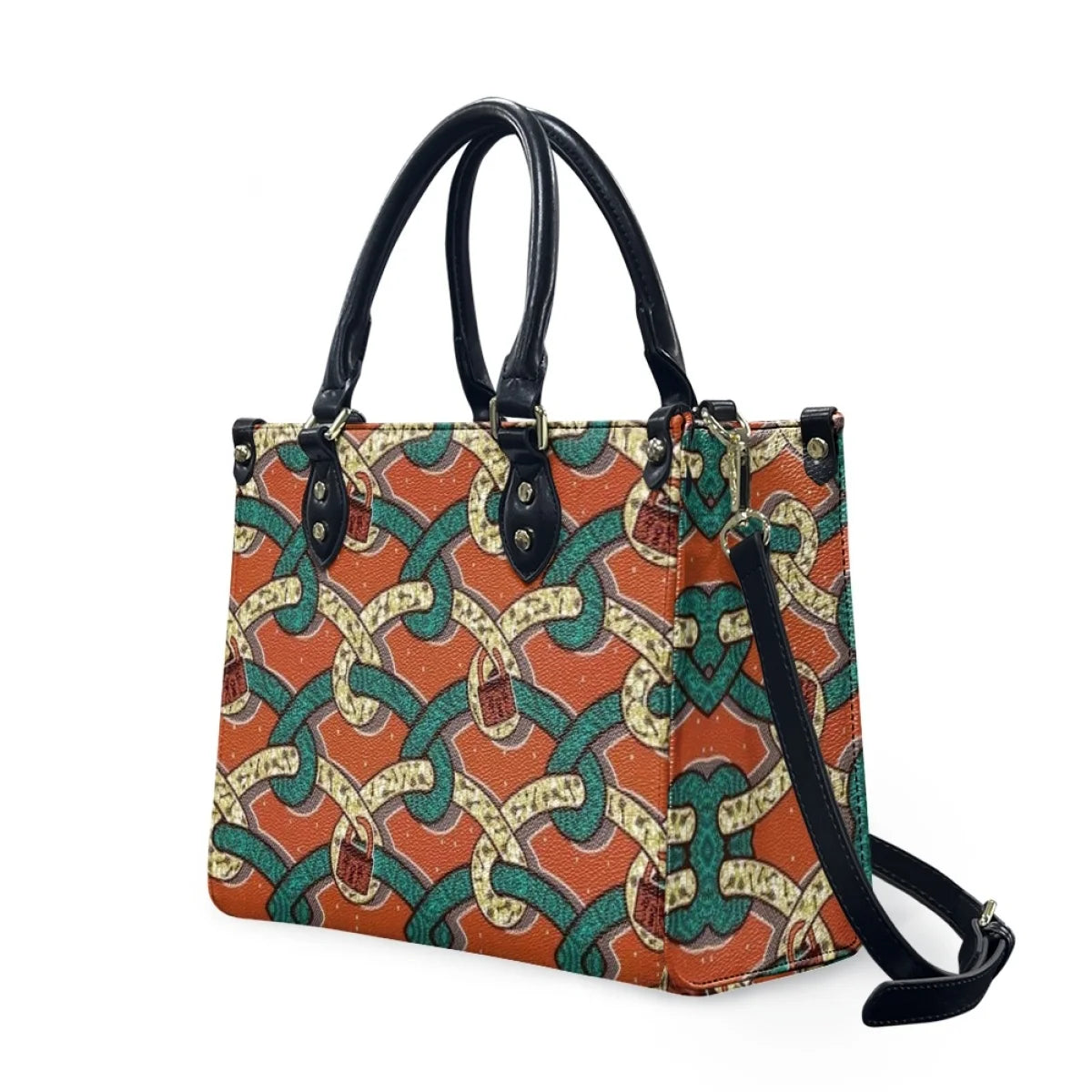 Black and White Tribal Polynesian Printed Bags Women Handbags Ladies Luxury Women Shoulder Bags High Quality Pu Leather Handbag