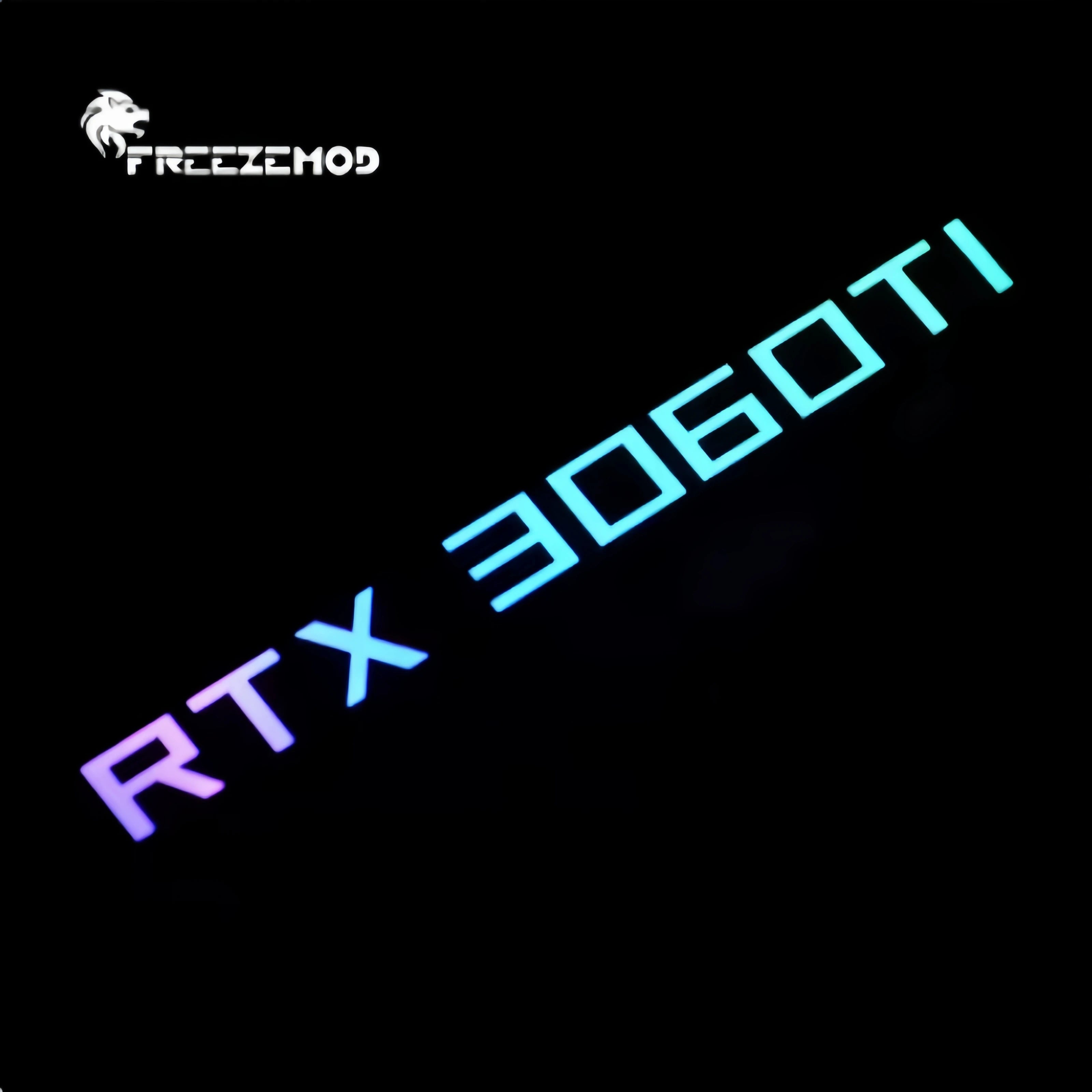FREEZEMOD GPU Side Panel RTX3090 GTX ROG PC Decoration Video Card Plate Faith Lamp Water Cooler AURA SYNC XYD-5V Cooling ARGB