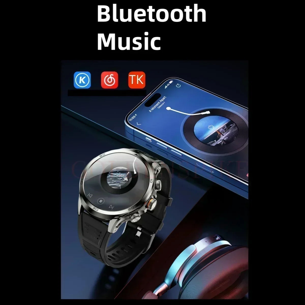 New H19 full network 4G/5G smart watch, 256GB ROM, SIM card inserted into WIFI 1.95-inch 720 * 720 widescreen rotating camera