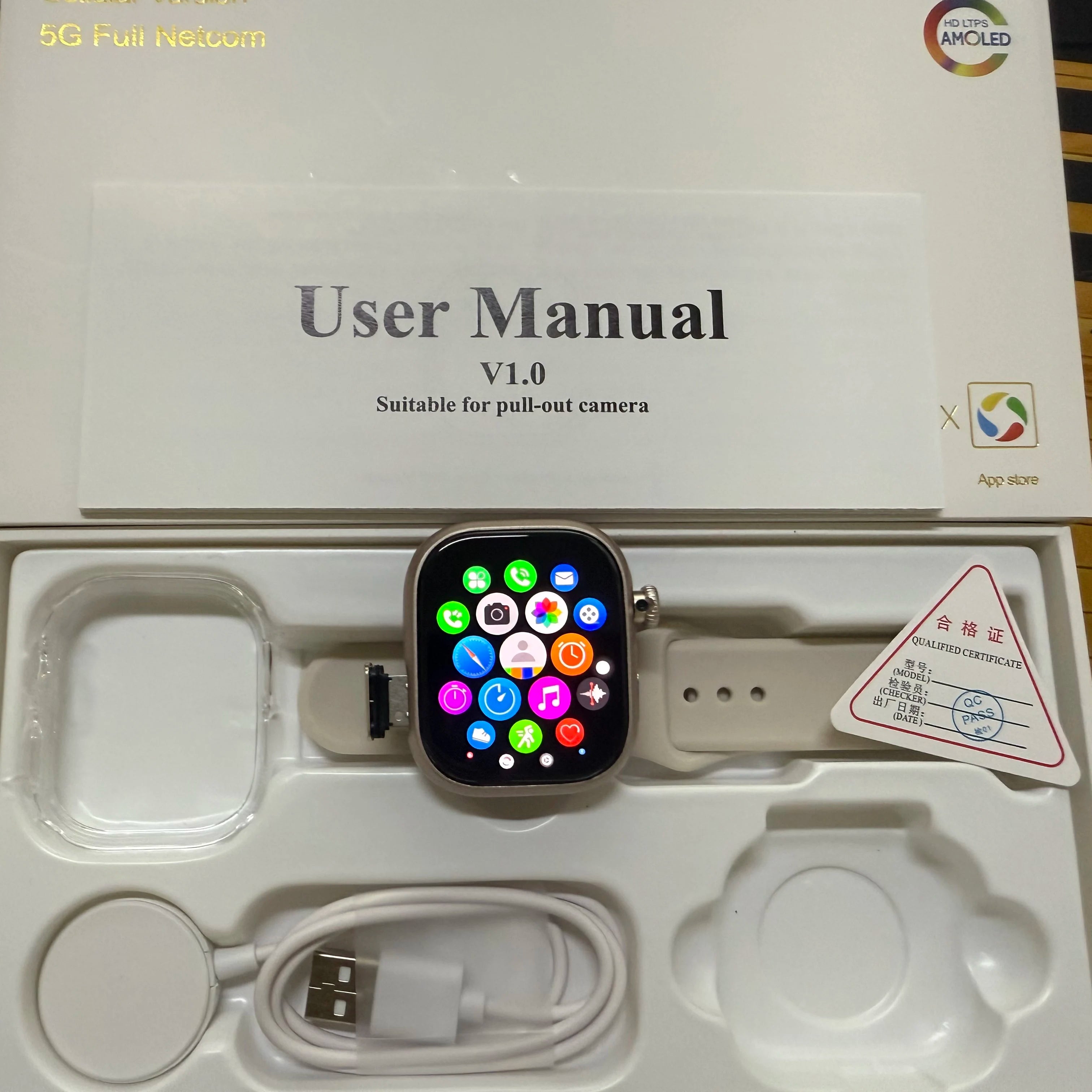 32GB+512GB S11 MAX 5G LTE 2.29inch Smartwatch Android 12.0 Touch ID Smart Watch With 800W Rotating Camera GPS WIFI Sim Card Slot